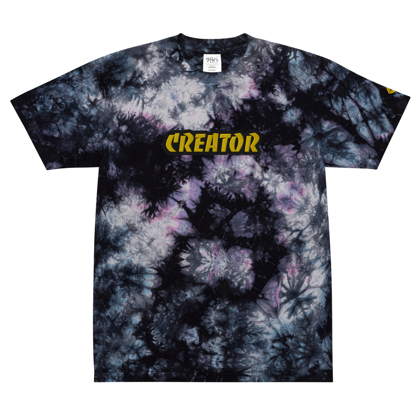 Oversized Embroidered '''CREATOR''' Tie-Dye Tee