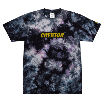 Oversized Embroidered '''CREATOR''' Tie-Dye Tee