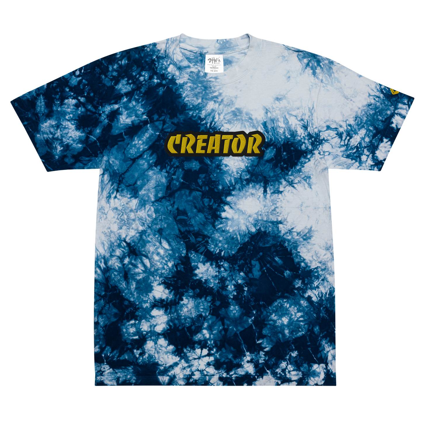 Oversized Embroidered '''CREATOR''' Tie-Dye Tee