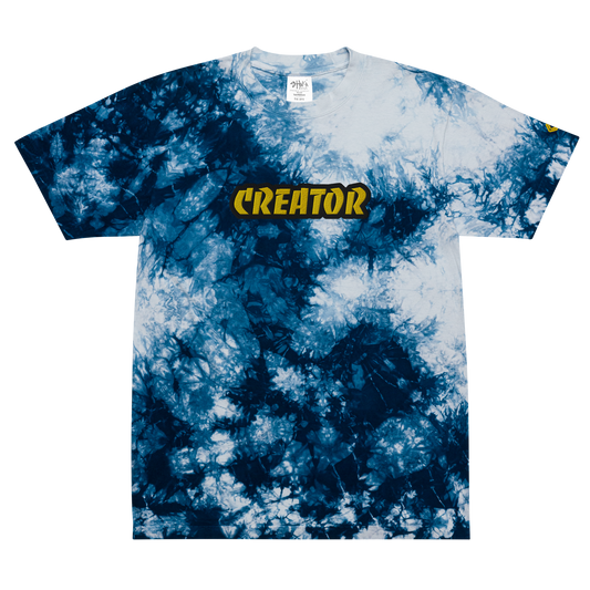 Oversized Embroidered '''CREATOR''' Tie-Dye Tee