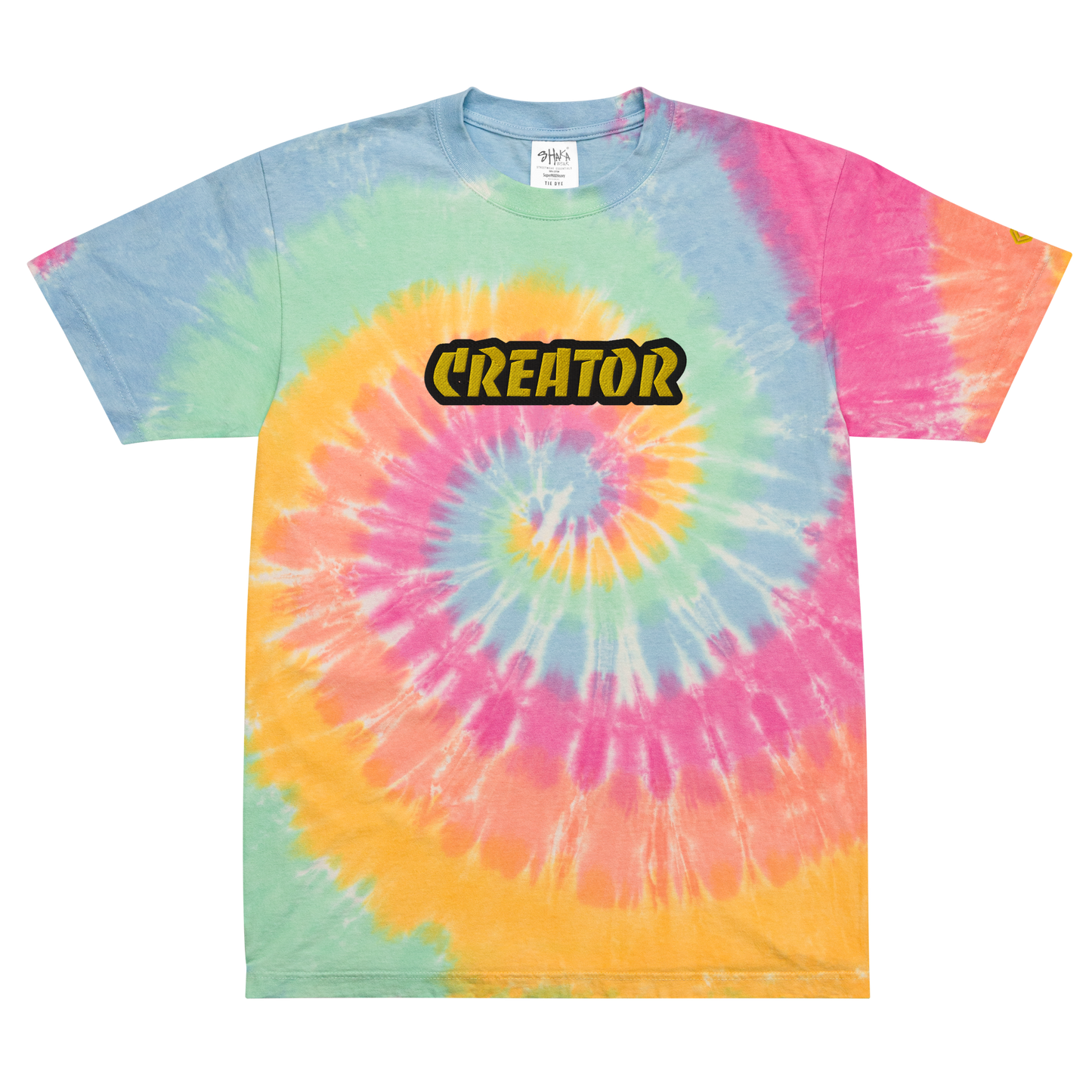 Oversized Embroidered '''CREATOR''' Tie-Dye Tee